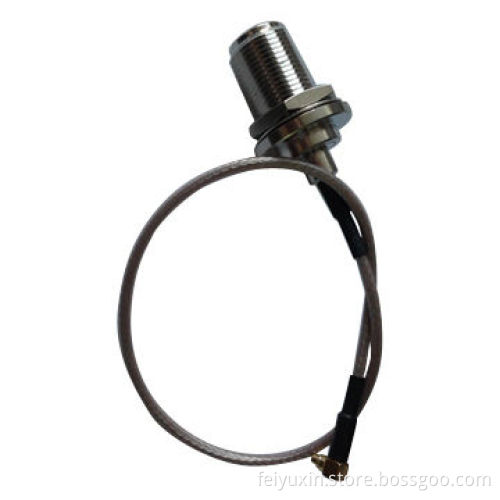 N Jack Bulkhead to R/A MMCX Male RG316 Cable, 254mm Length
